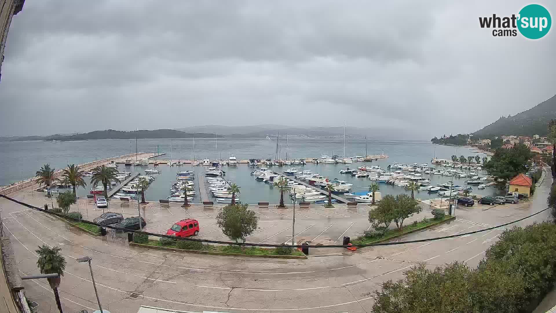 Web kamera Orebić Riva – Trajekt za Korčulu uživo