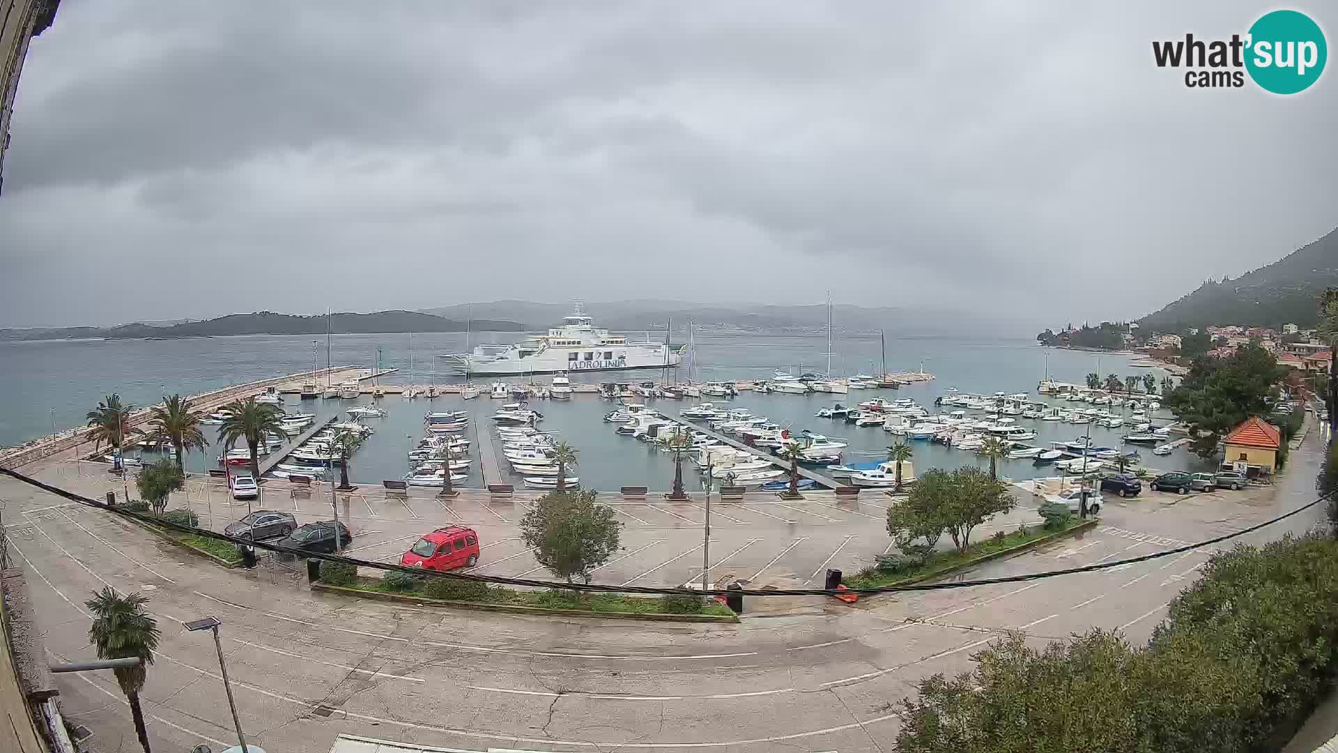 Webcam Orebić Riva – Ferry vers Korčula en direct