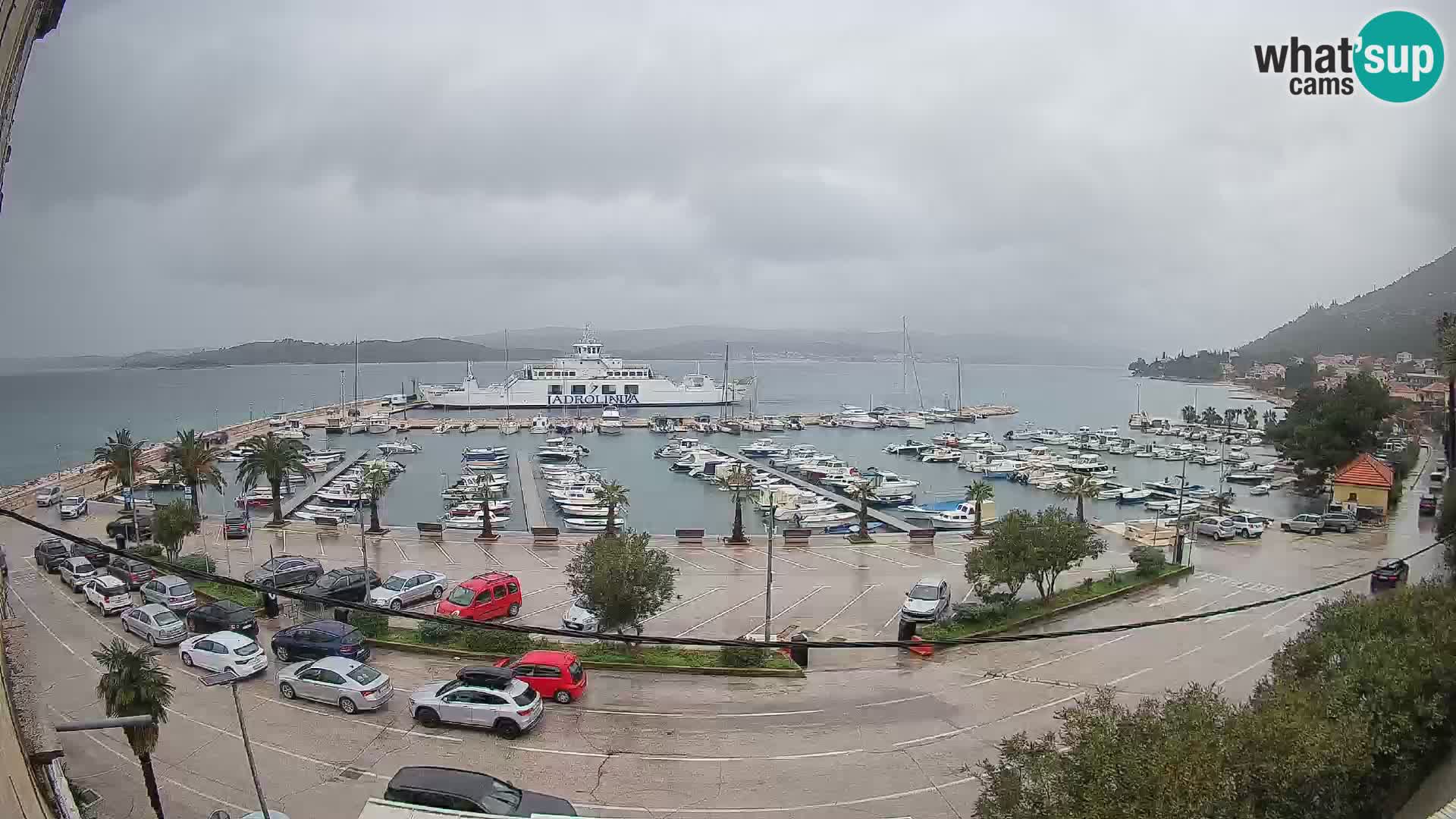 Webcam Orebić Riva – Ferry to Korčula Live