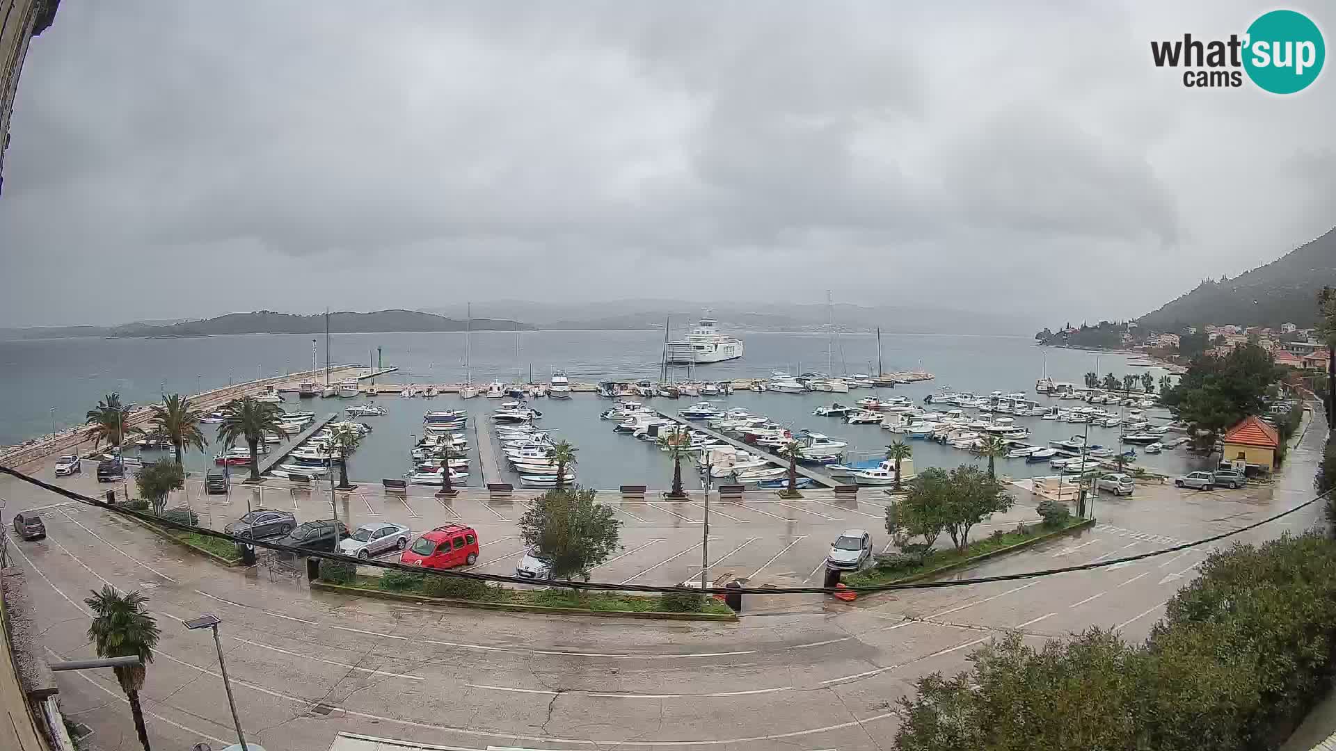 Webcam Orebić Riva – Ferry to Korčula Live