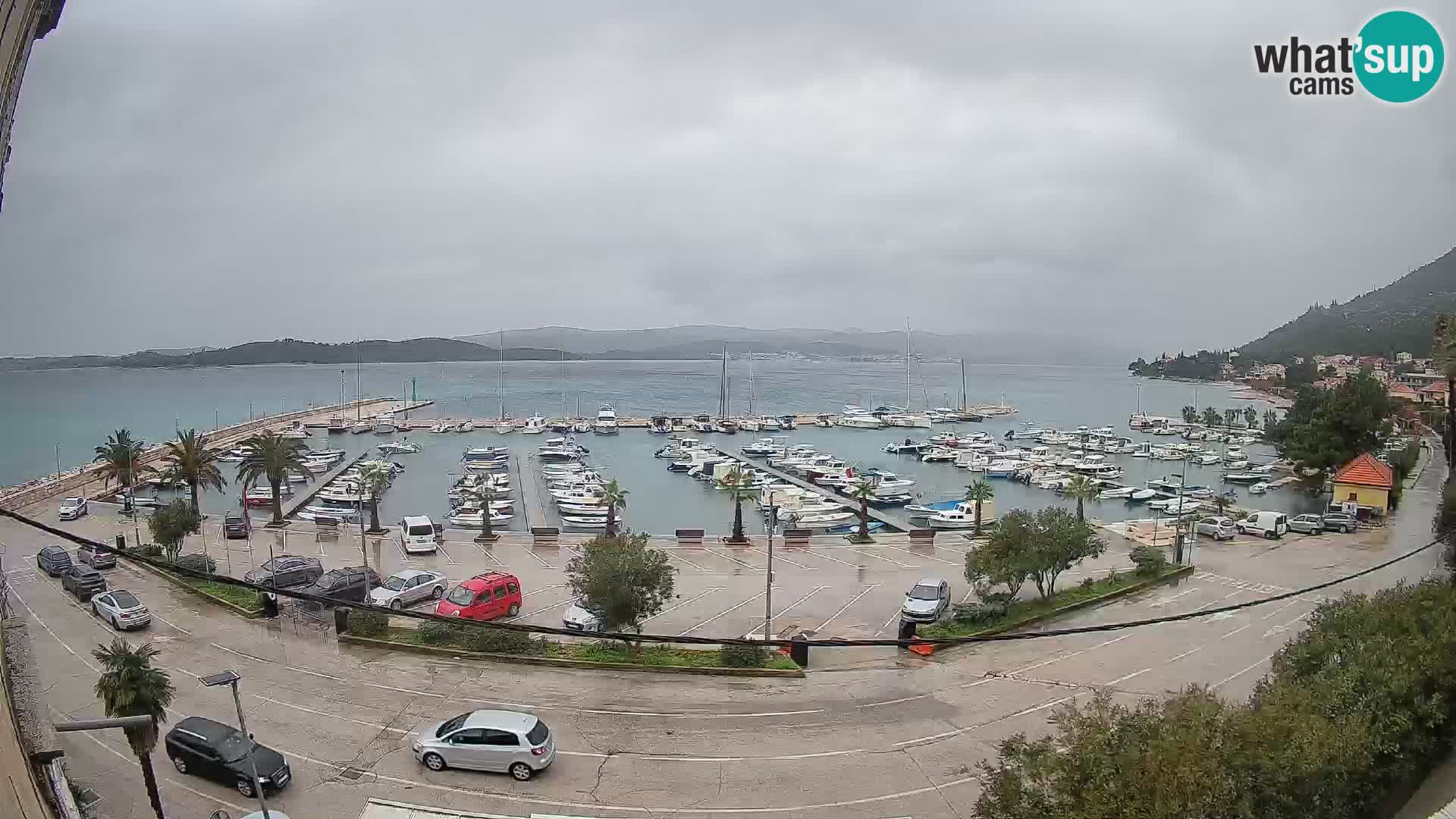 Webcam Orebić Uferpromenade – Fähre nach Korčula Live