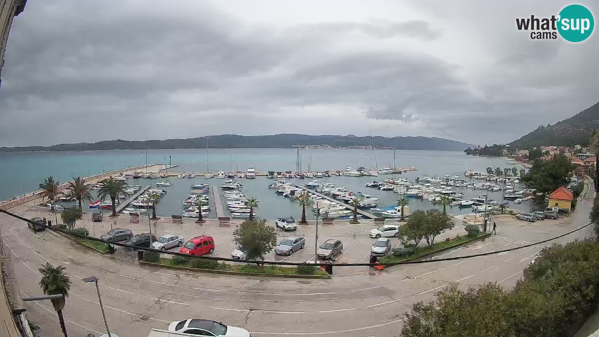 Webcam Orebić Uferpromenade – Fähre nach Korčula Live