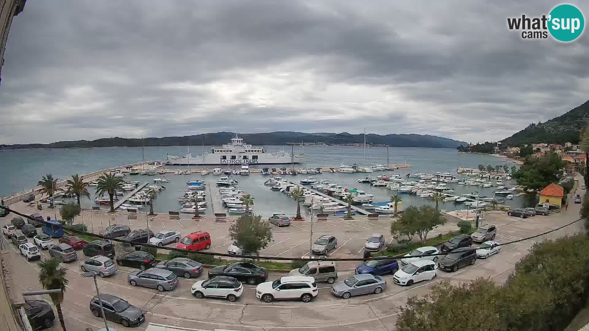 Webcam Orebić Riva – Ferry to Korčula Live
