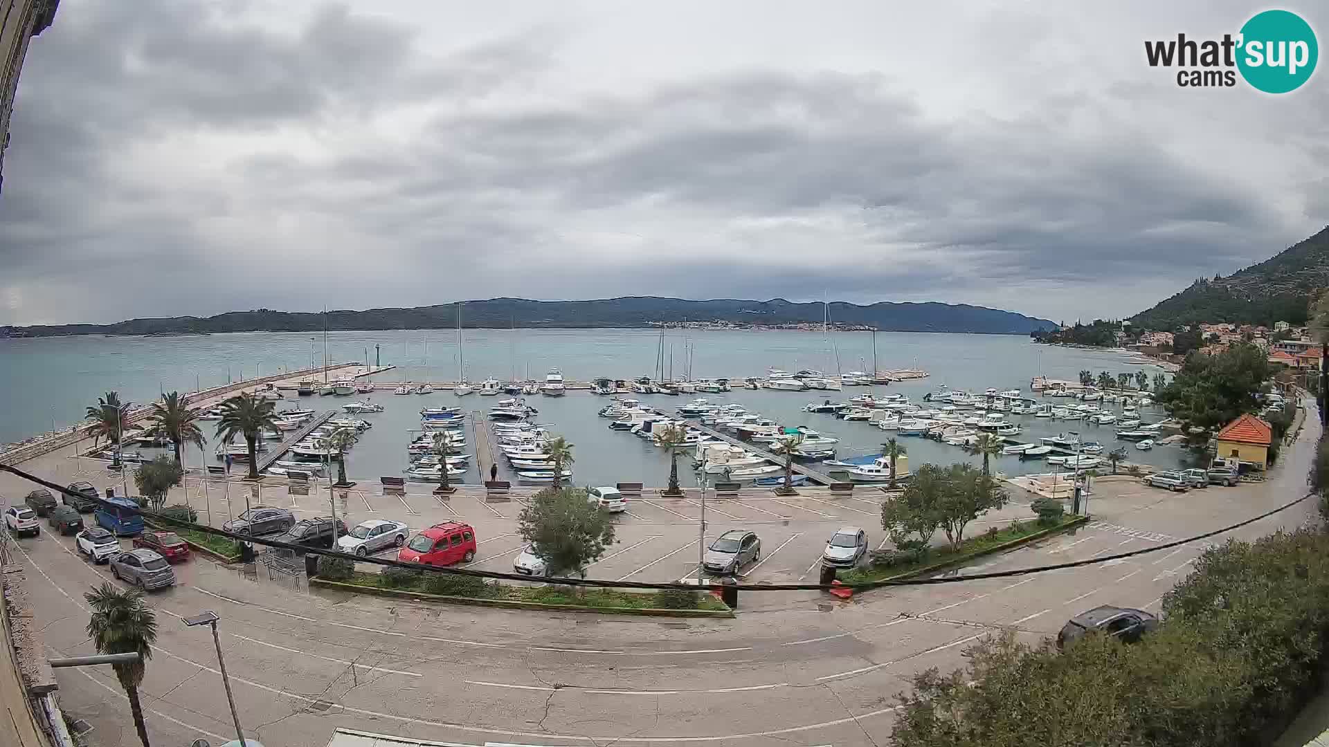 Webcam Orebić Uferpromenade – Fähre nach Korčula Live