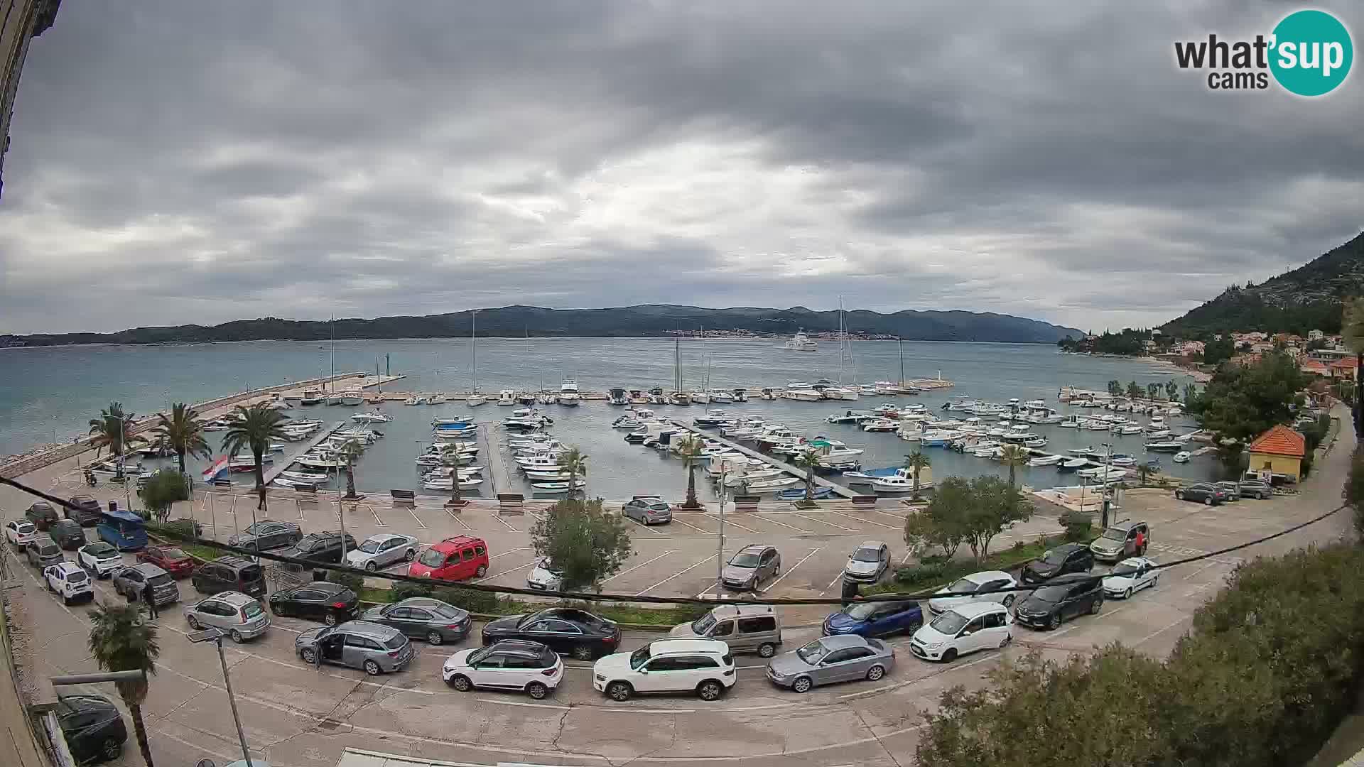 Webcam Orebić Riva – Ferry a Korčula en vivo