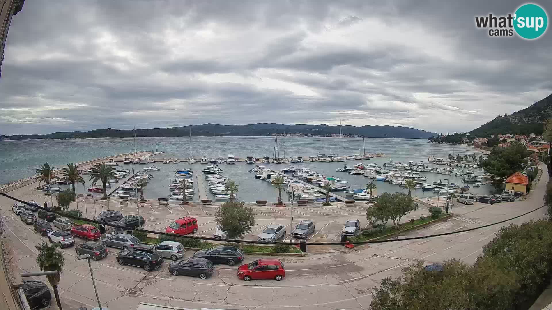 Webcam Orebić Riva – Ferry vers Korčula en direct