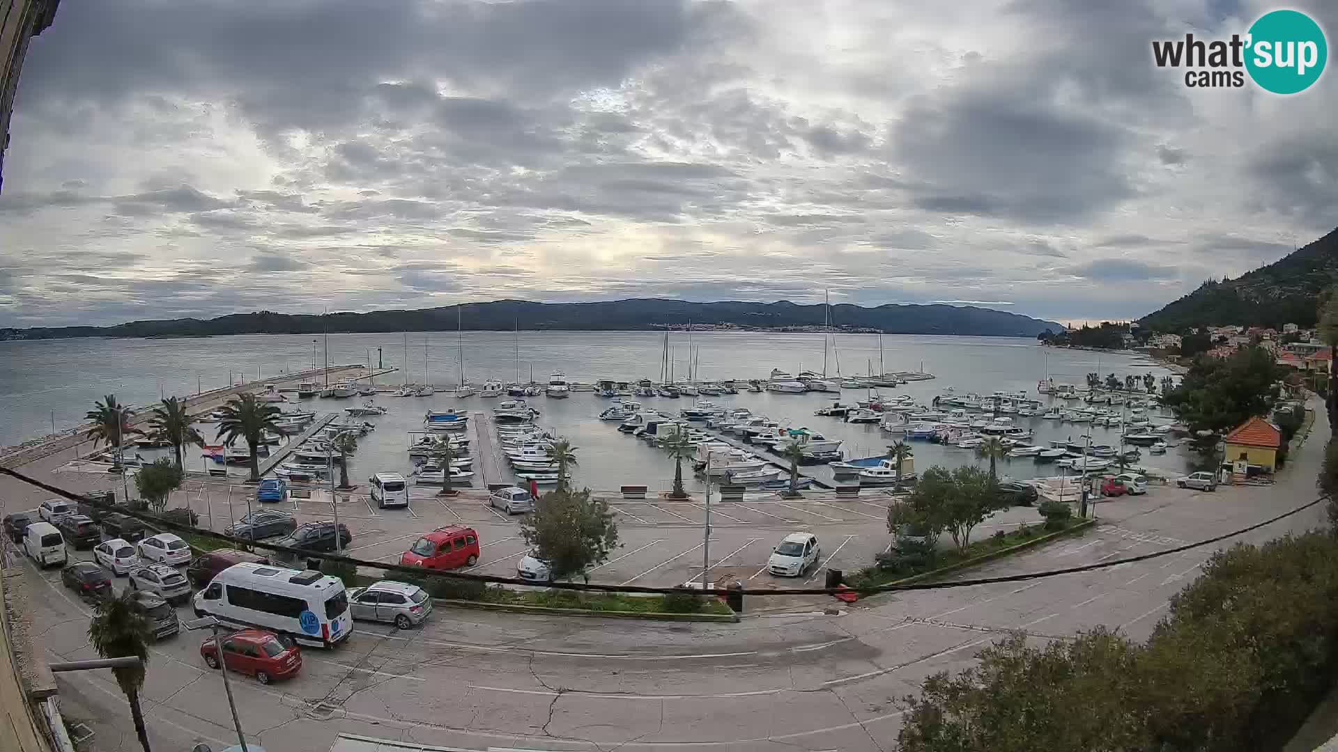 Webcam Orebić Riva – Ferry to Korčula Live