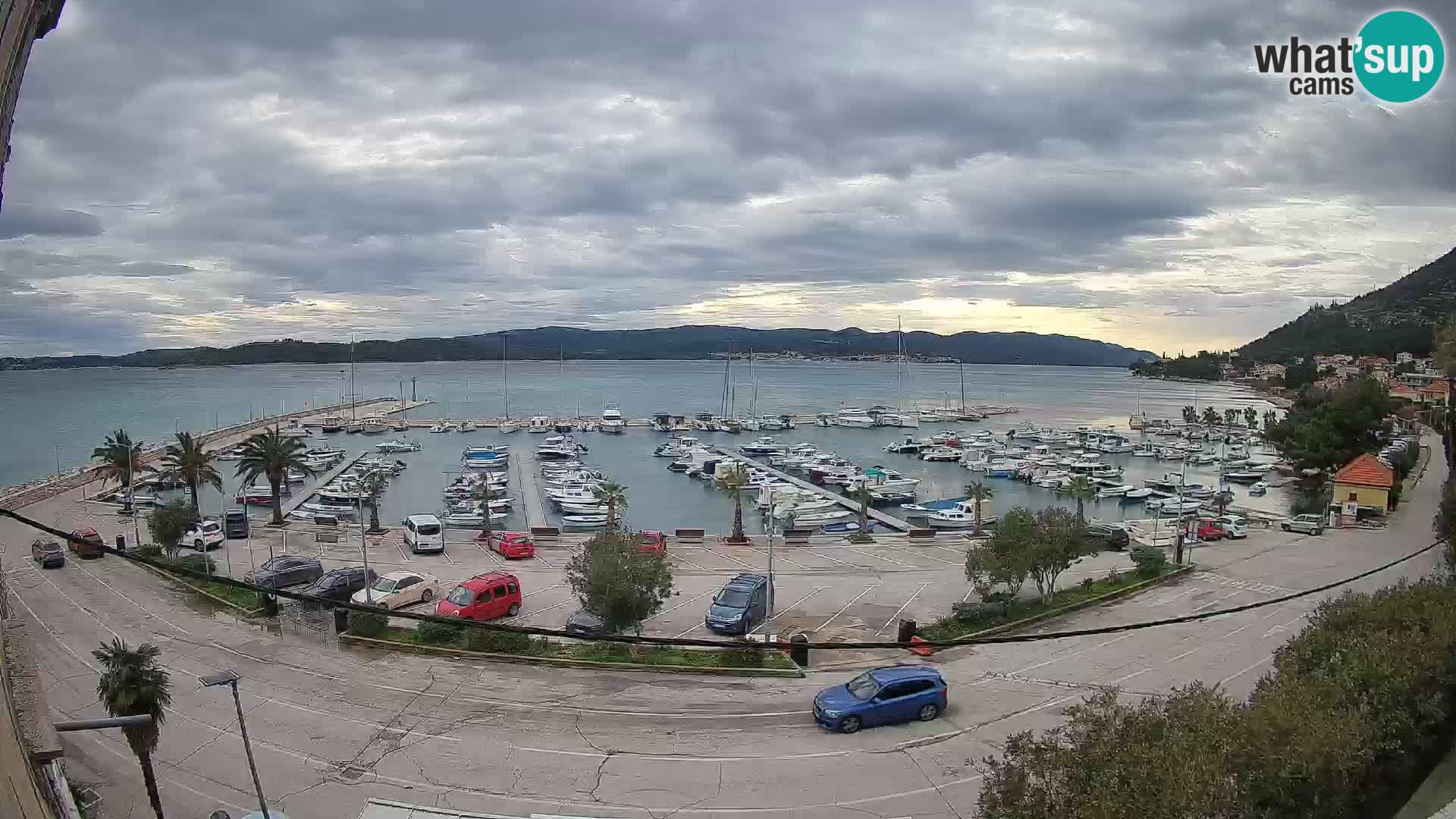 Webcam Orebić Riva – Ferry to Korčula Live