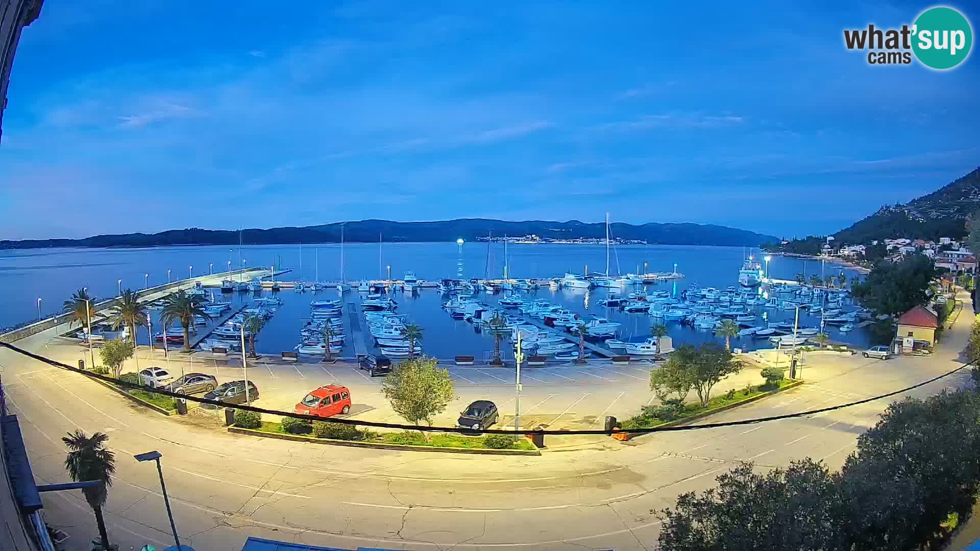 Webcam Orebić Riva – Ferry vers Korčula en direct