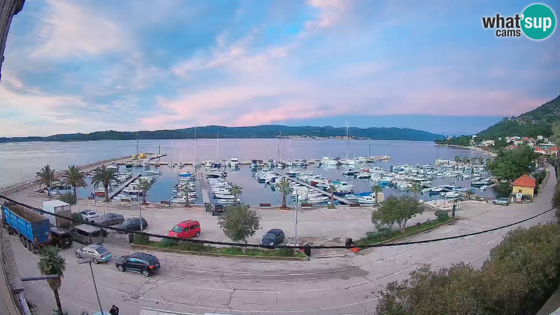 Webcam Orebić Riva – Ferry a Korčula en vivo