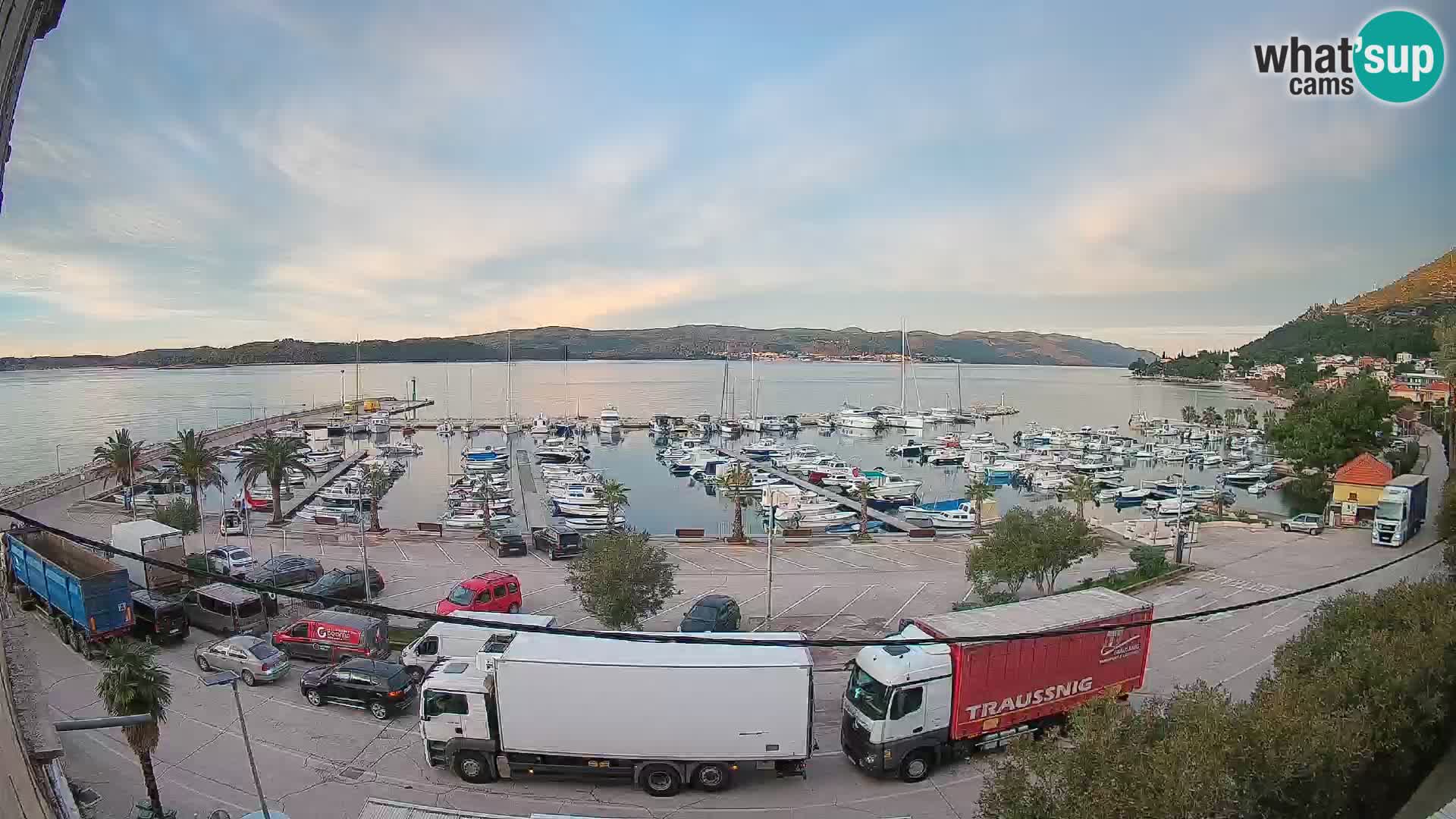 Spletna kamera Orebić Riva – Trajekt za Korčulo v živo