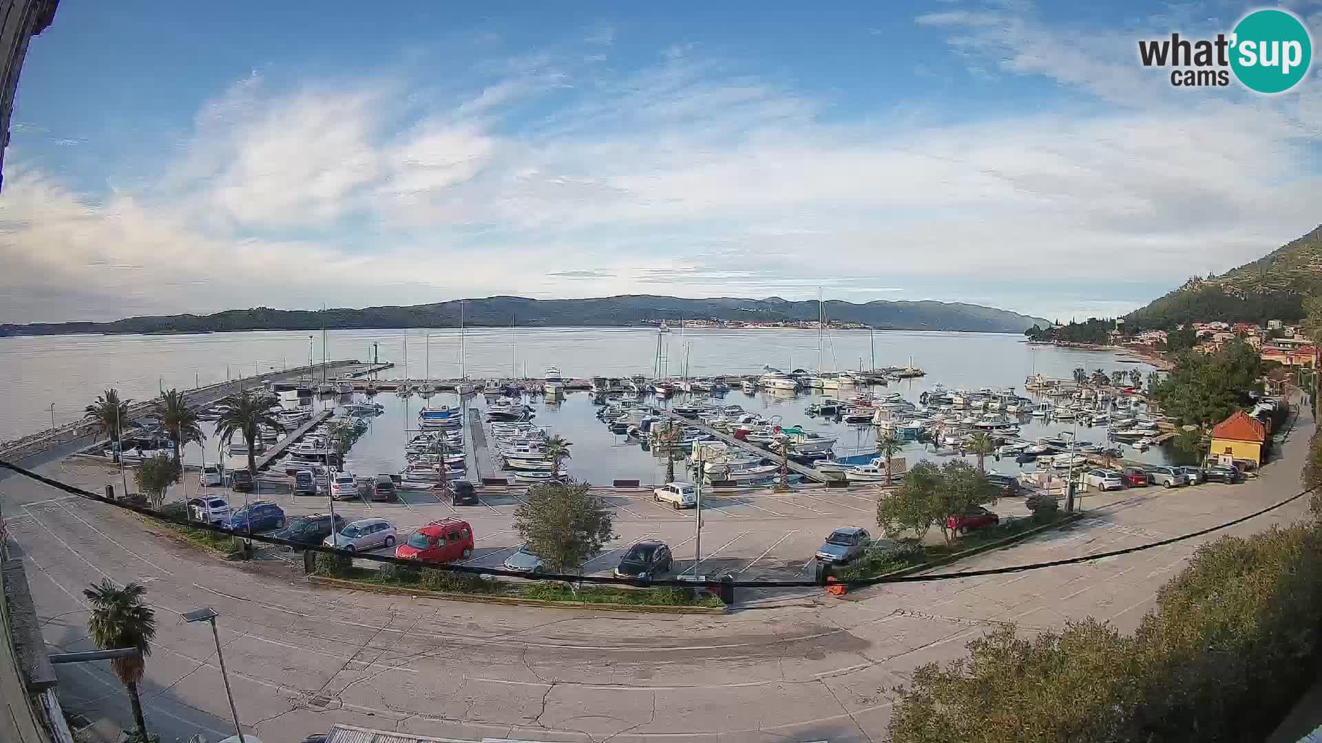 Webcam Orebić Riva – Ferry a Korčula en vivo