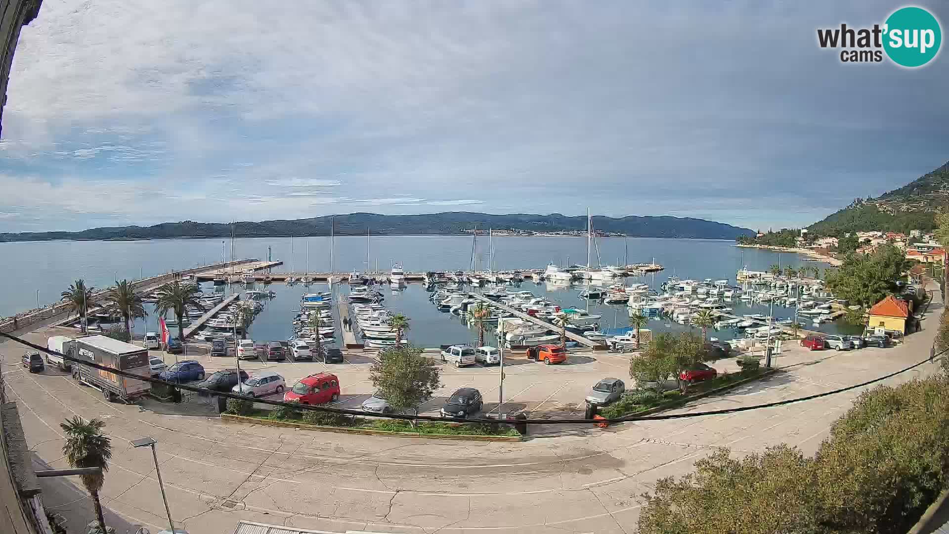 Webcam Orebić Riva – Ferry to Korčula Live