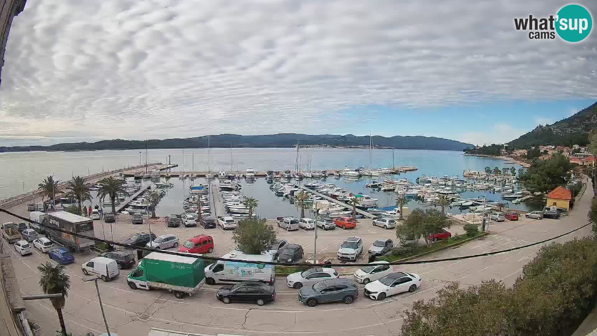 Web kamera Orebić Riva – Trajekt za Korčulu uživo