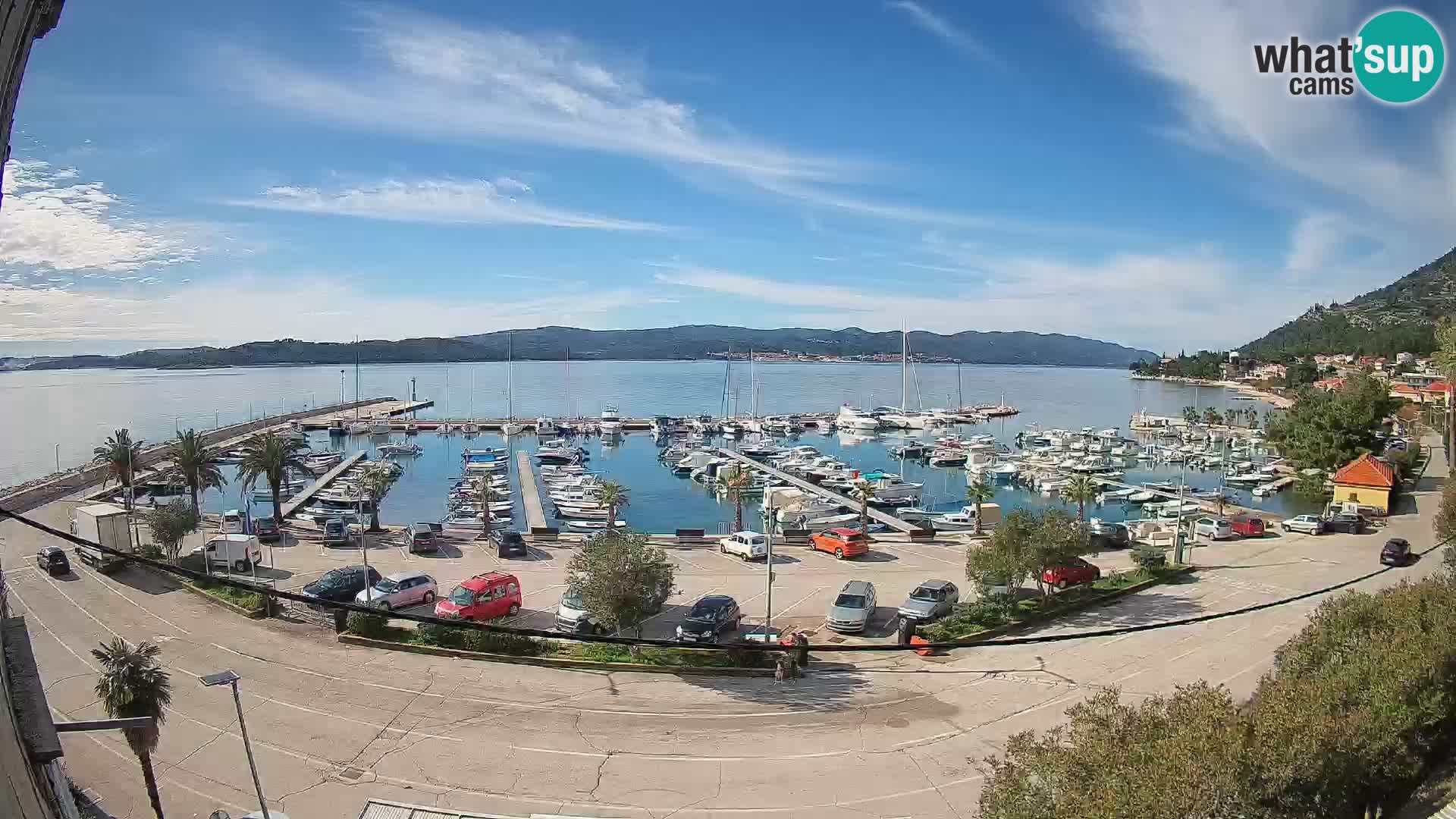 Webcam Orebić Riva – Ferry vers Korčula en direct