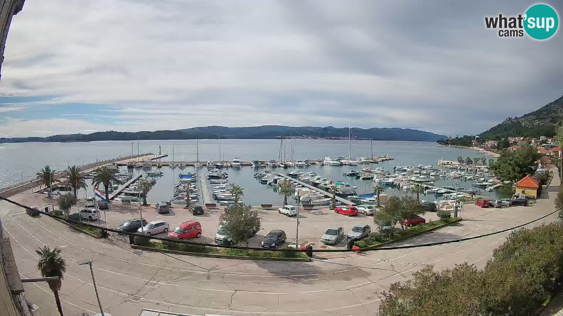 Webcam Orebić Riva – Ferry vers Korčula en direct