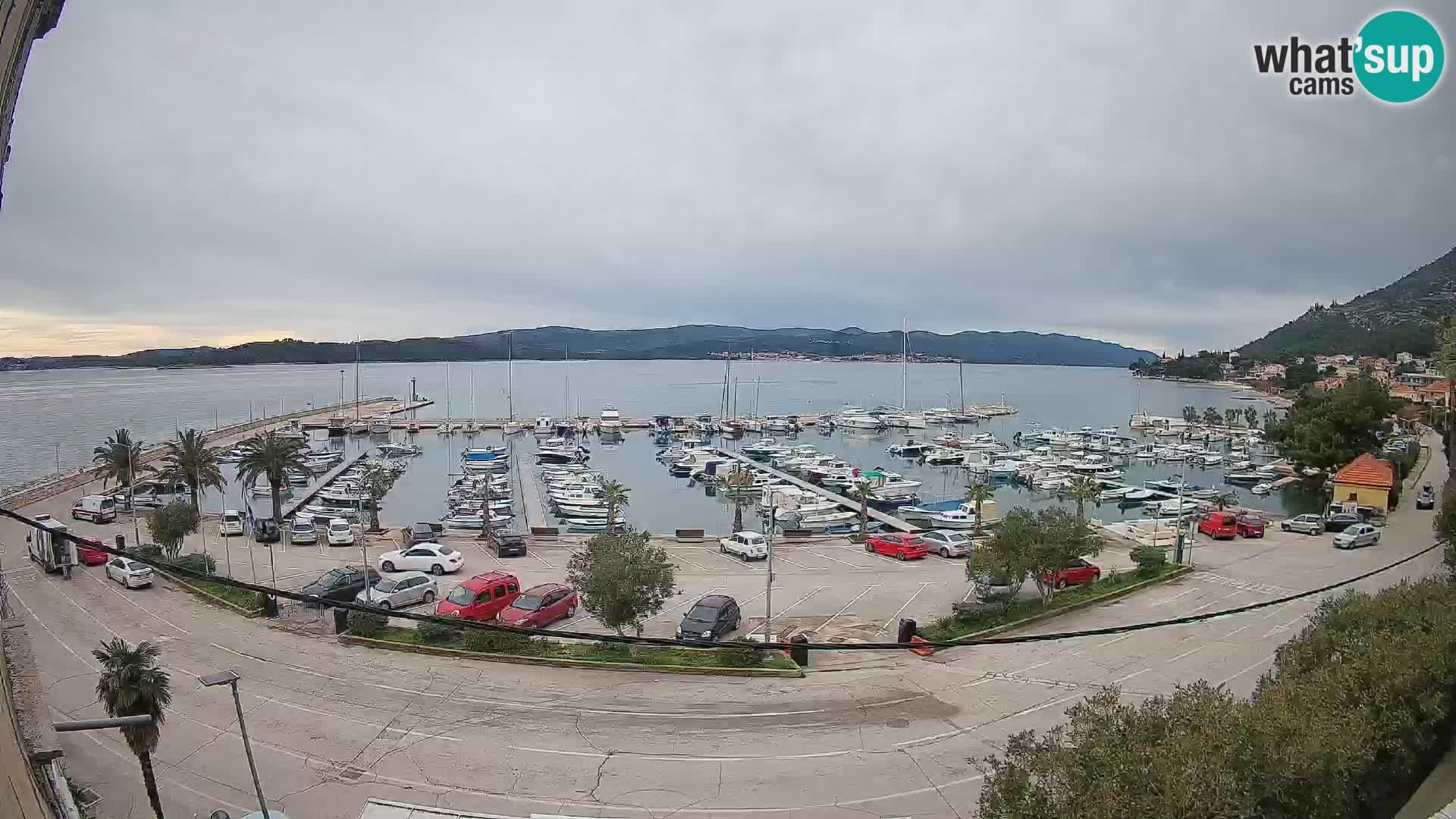 Webcam Orebić Uferpromenade – Fähre nach Korčula Live