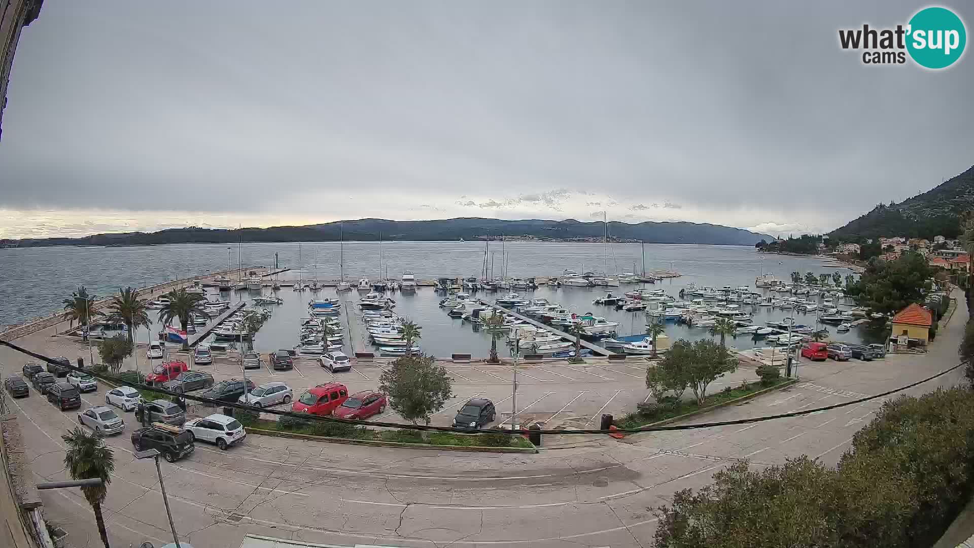 Webcam Orebić Riva – Ferry to Korčula Live