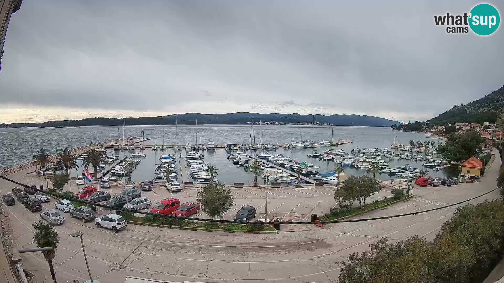 Webcam Orebić Uferpromenade – Fähre nach Korčula Live