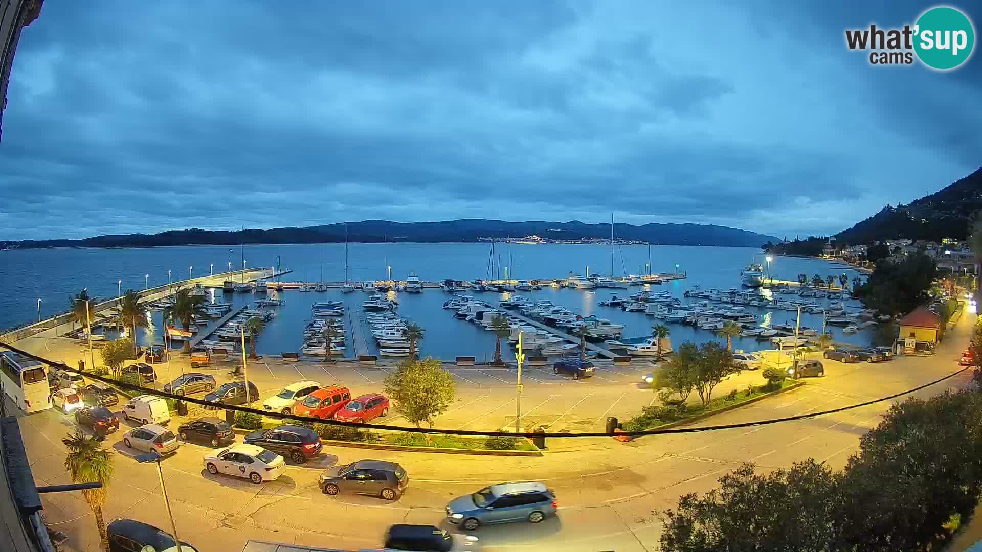 Webcam Orebić Riva – Ferry a Korčula en vivo