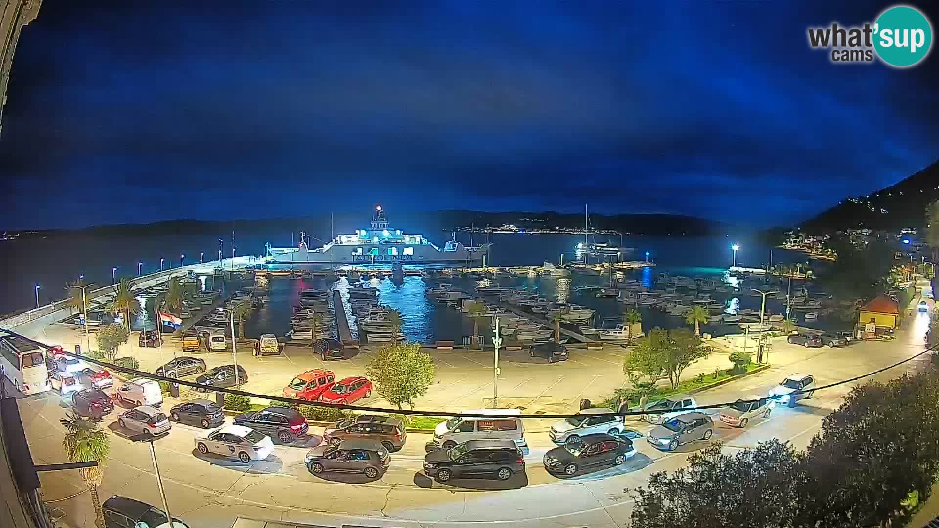 Webcam Orebić Riva – Ferry a Korčula en vivo