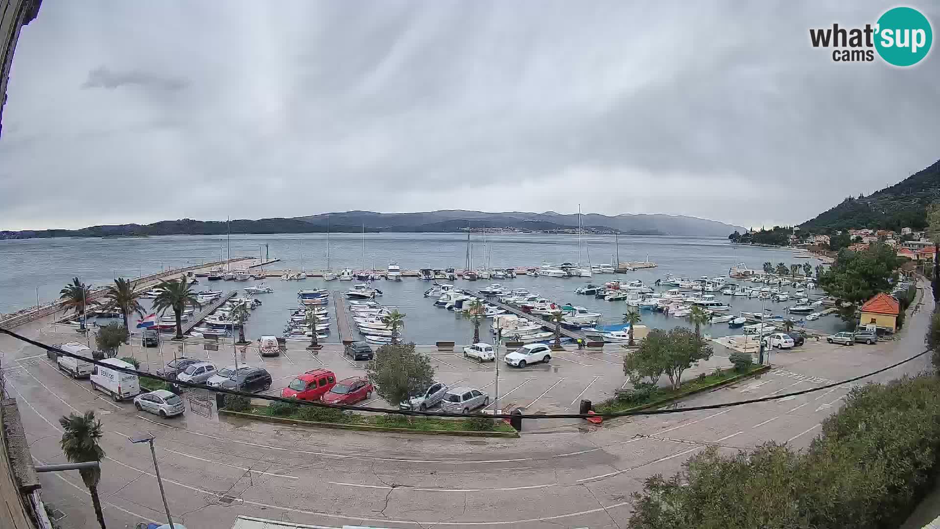Webcam Orebić Riva – Ferry to Korčula Live