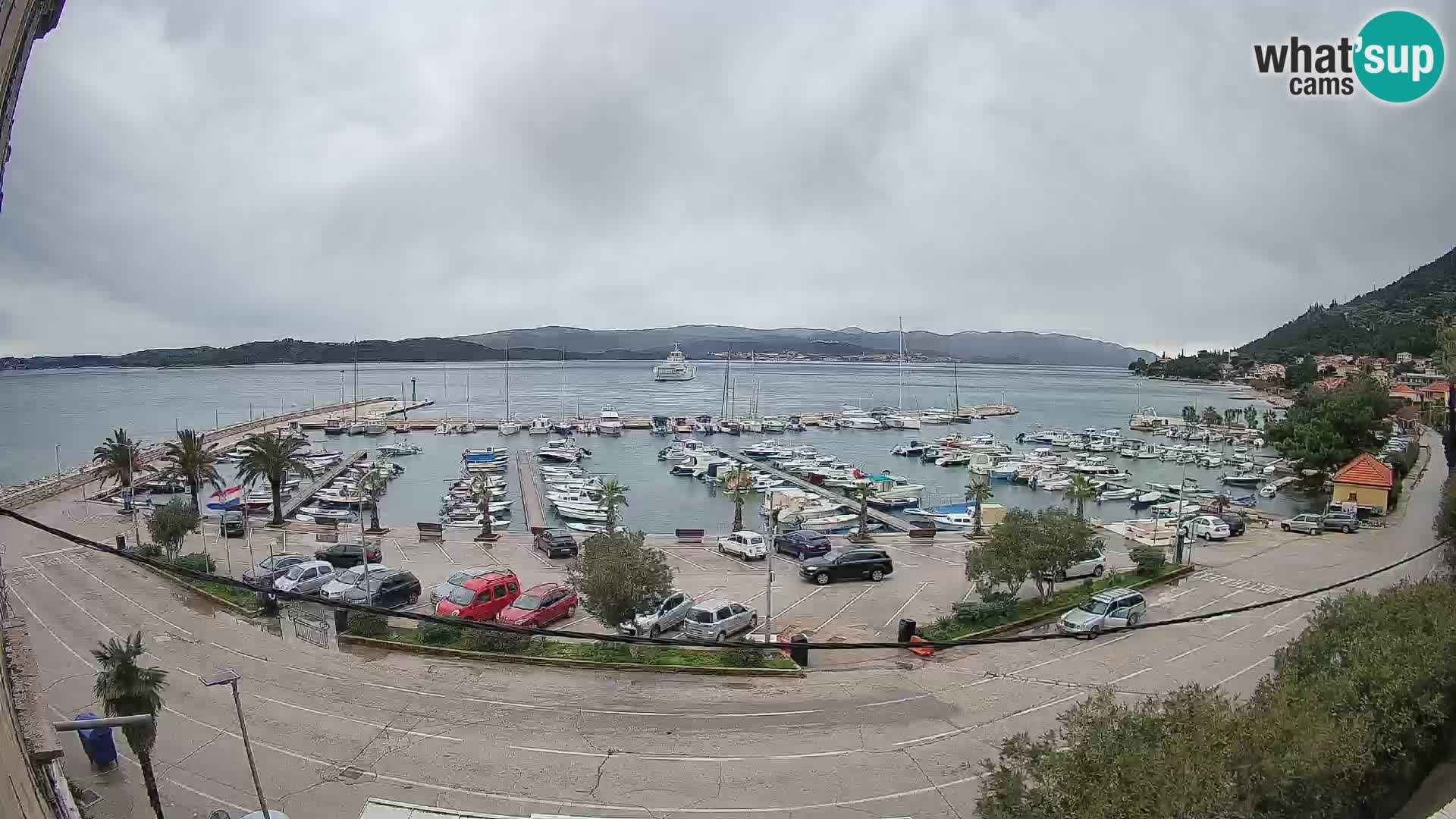 Webcam Orebić Riva – Ferry a Korčula en vivo