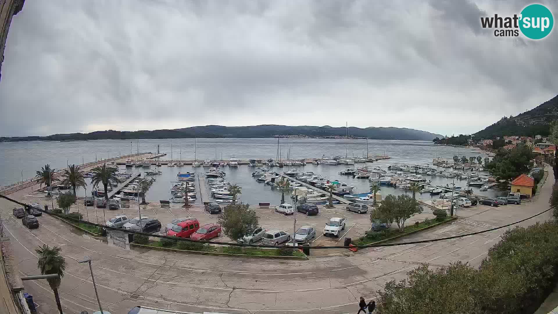 Spletna kamera Orebić Riva – Trajekt za Korčulo v živo