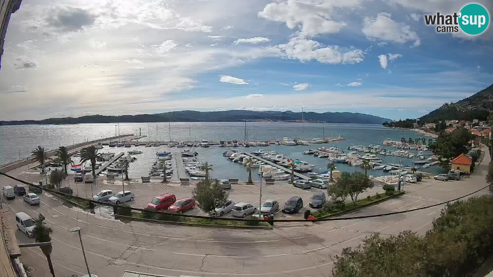 Webcam Orebić Riva – Ferry vers Korčula en direct