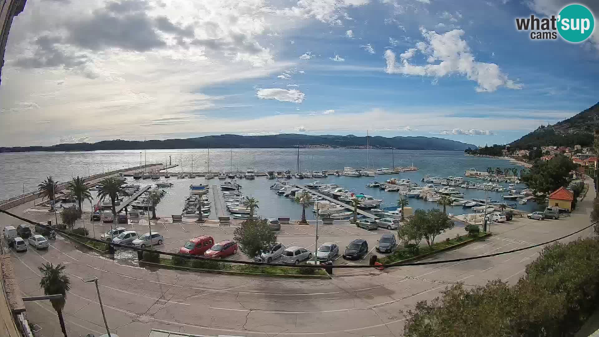 Webcam Orebić Riva – Ferry to Korčula Live