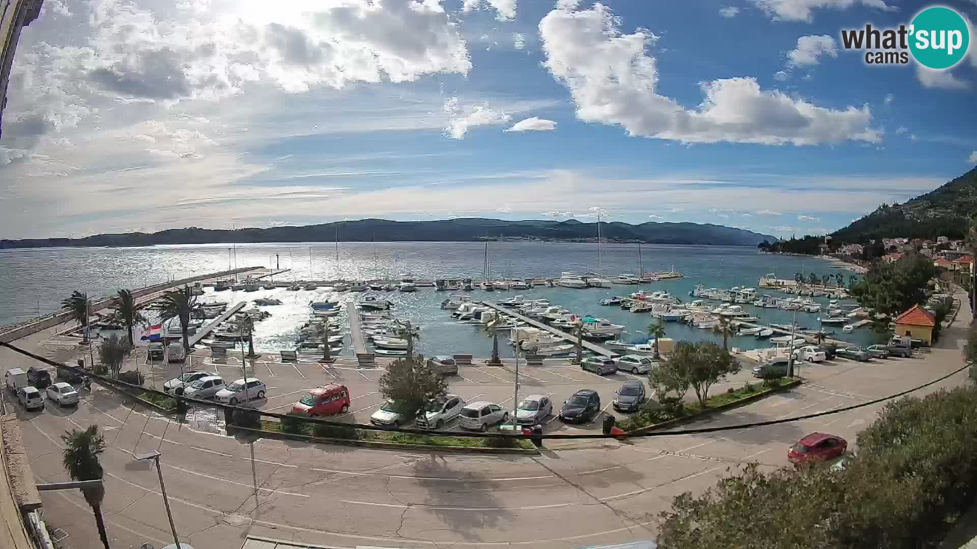 Webcam Orebić Riva – Ferry to Korčula Live