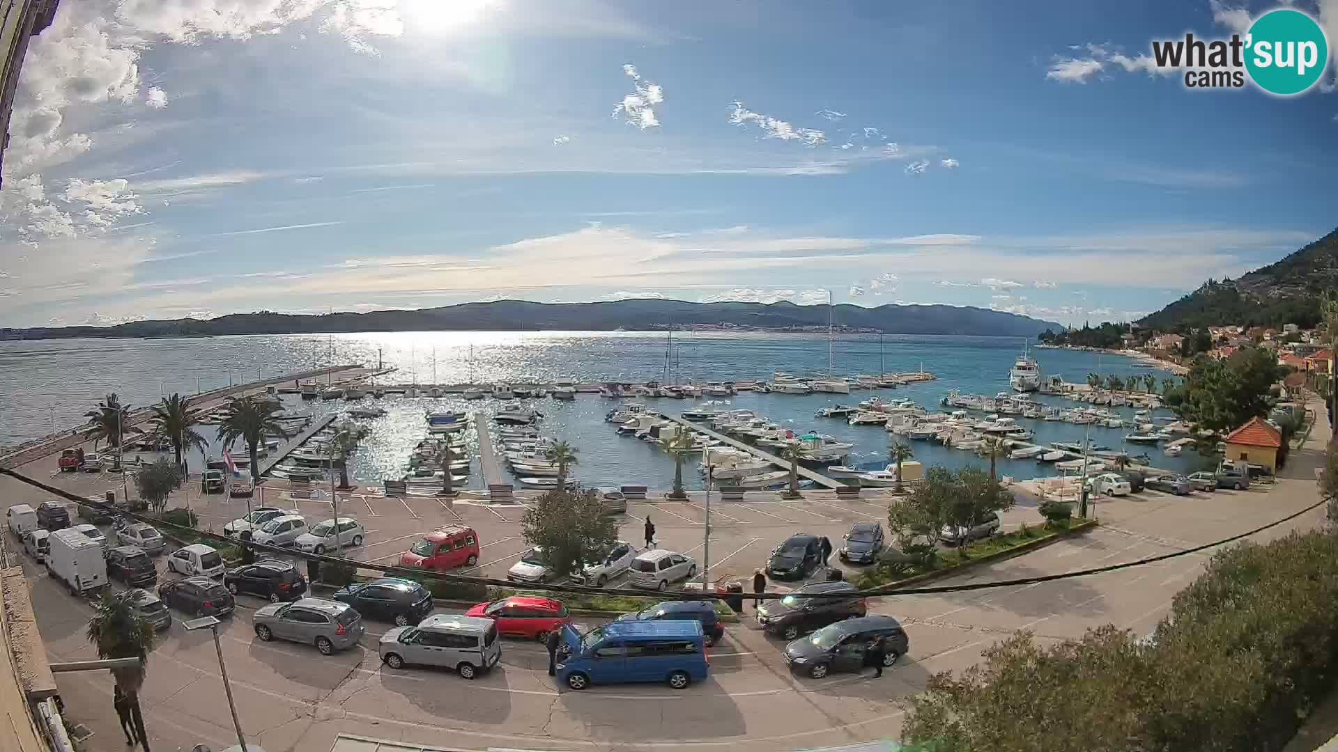 Webcam Orebić Riva – Ferry to Korčula Live