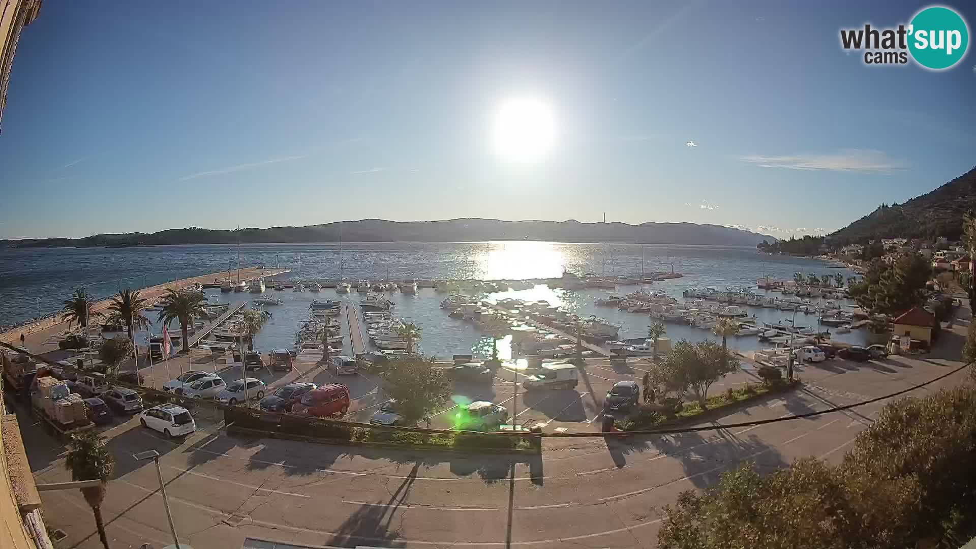 Webcam Orebić Riva – Ferry a Korčula en vivo