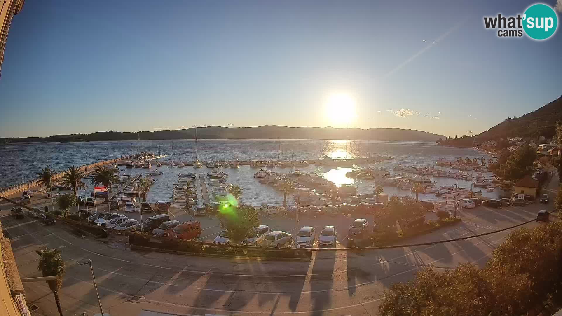 Webcam Orebić Riva – Ferry to Korčula Live