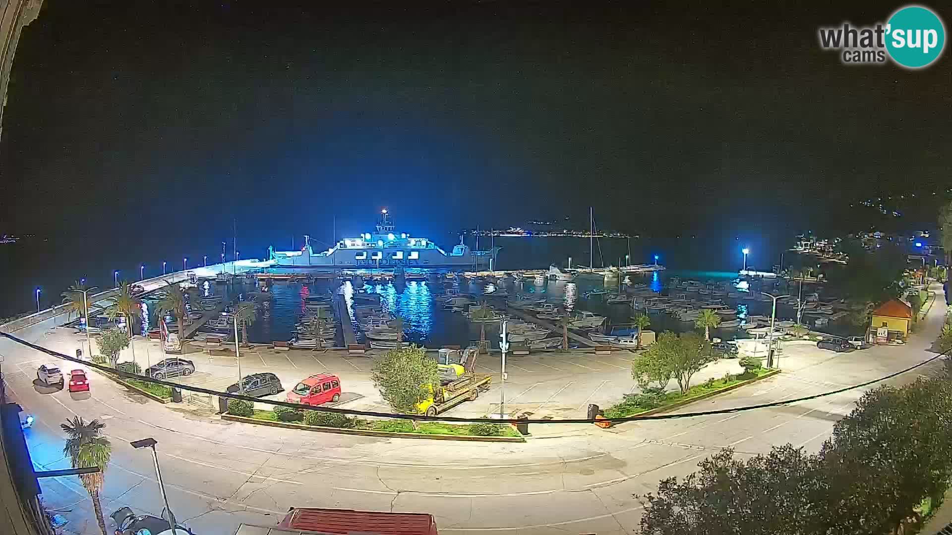 Spletna kamera Orebić Riva – Trajekt za Korčulo v živo