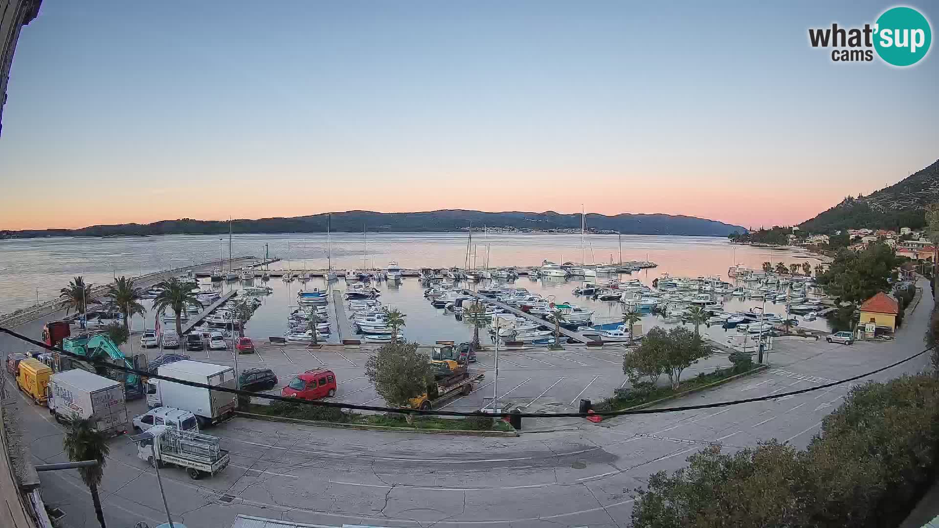 Webcam Orebić Riva – Ferry to Korčula Live