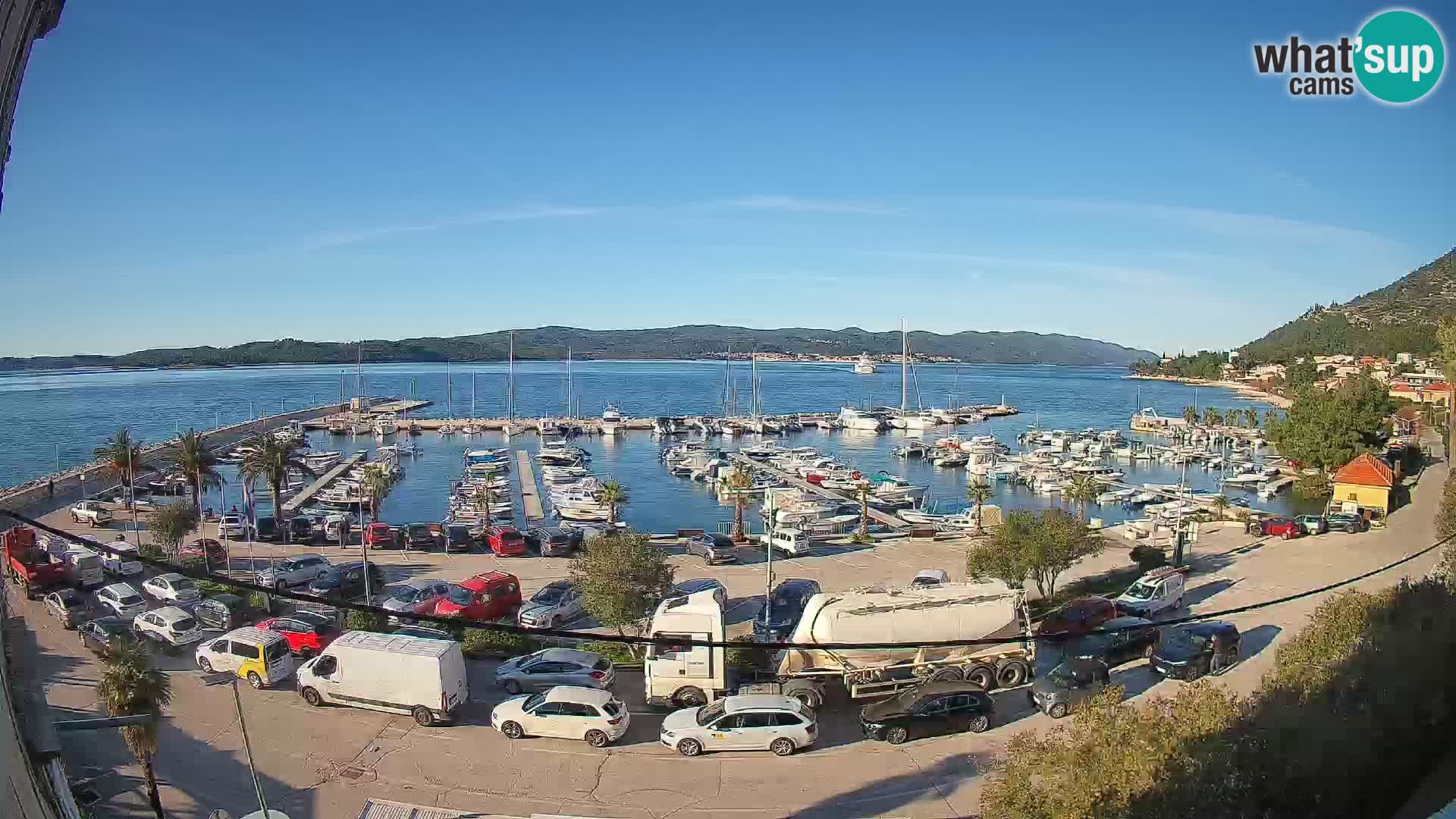 Webcam Orebić Riva – Ferry to Korčula Live