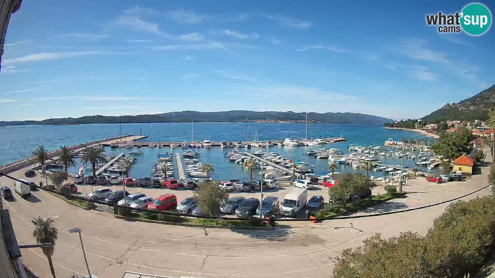 Webcam Orebić Riva – Ferry vers Korčula en direct