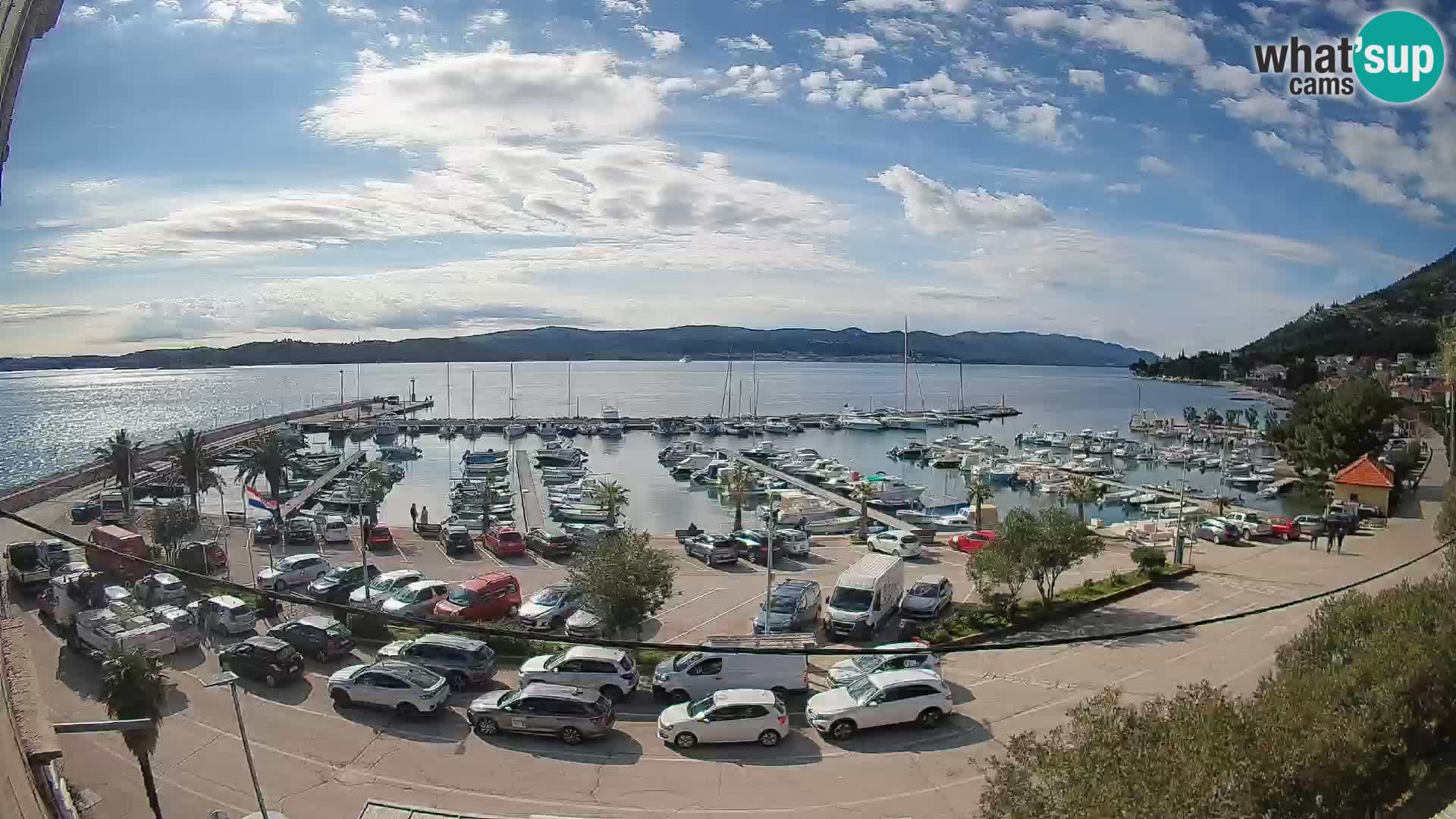 Webcam Orebić Riva – Ferry a Korčula en vivo