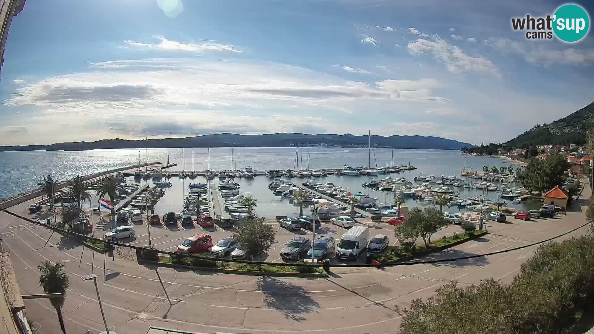 Web kamera Orebić Riva – Trajekt za Korčulu uživo