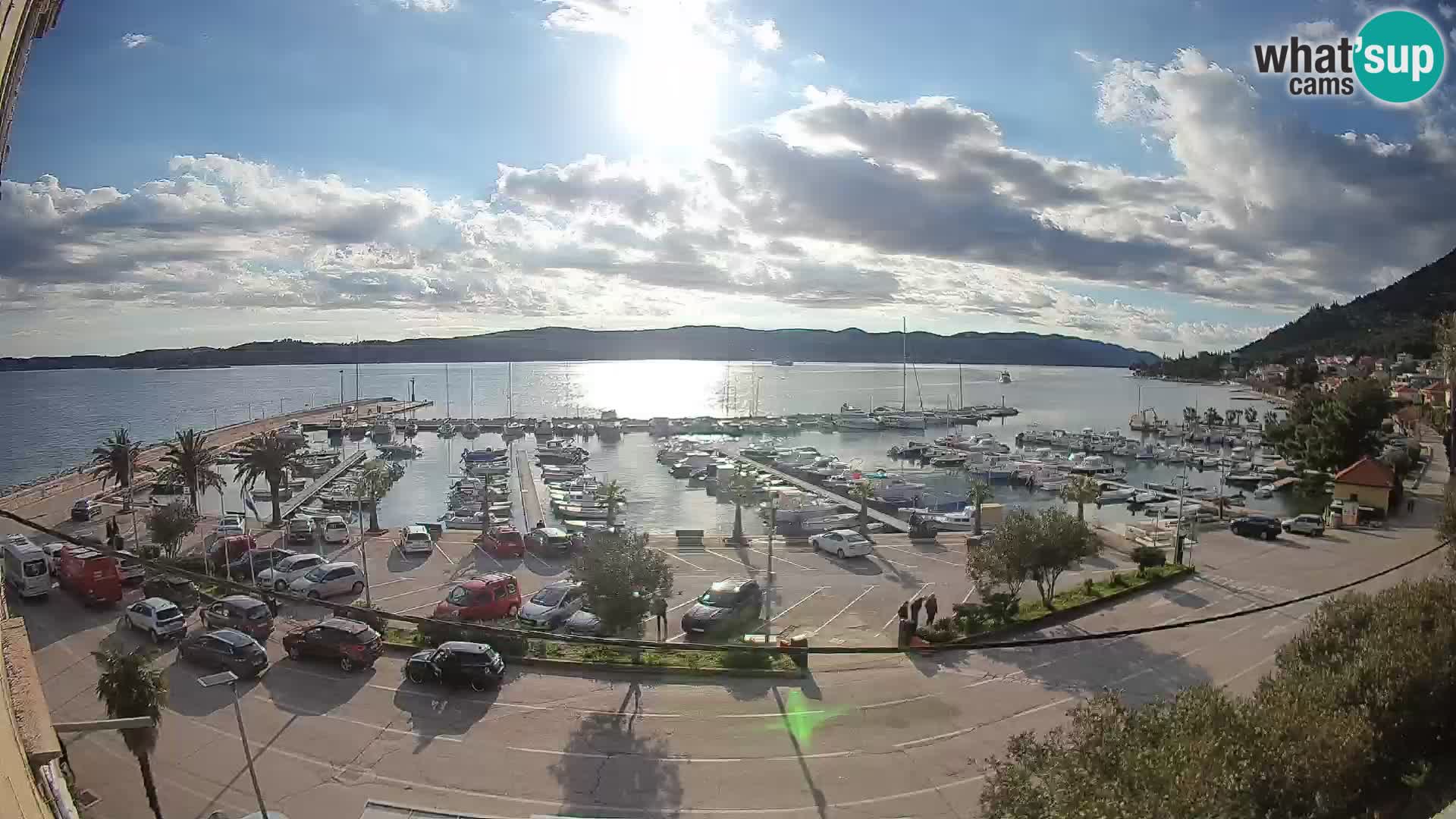 Webcam Orebić Riva – Ferry to Korčula Live