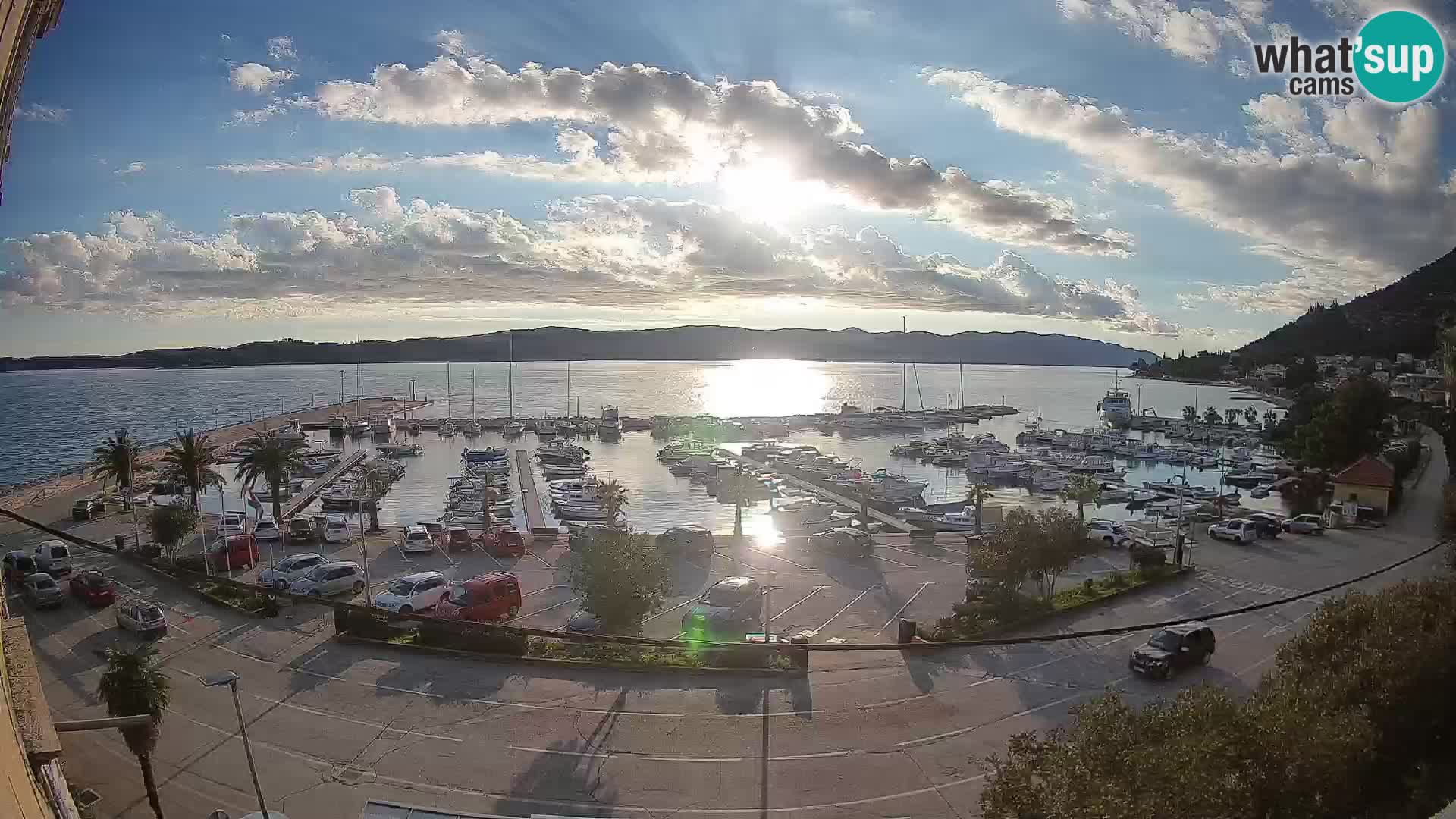 Webcam Orebić Riva – Ferry vers Korčula en direct