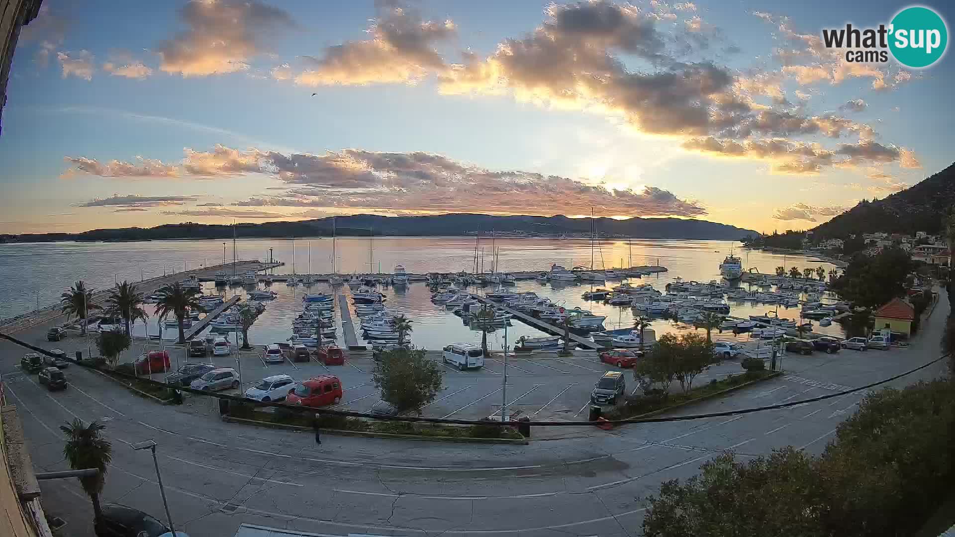 Webcam Orebić Riva – Ferry to Korčula Live