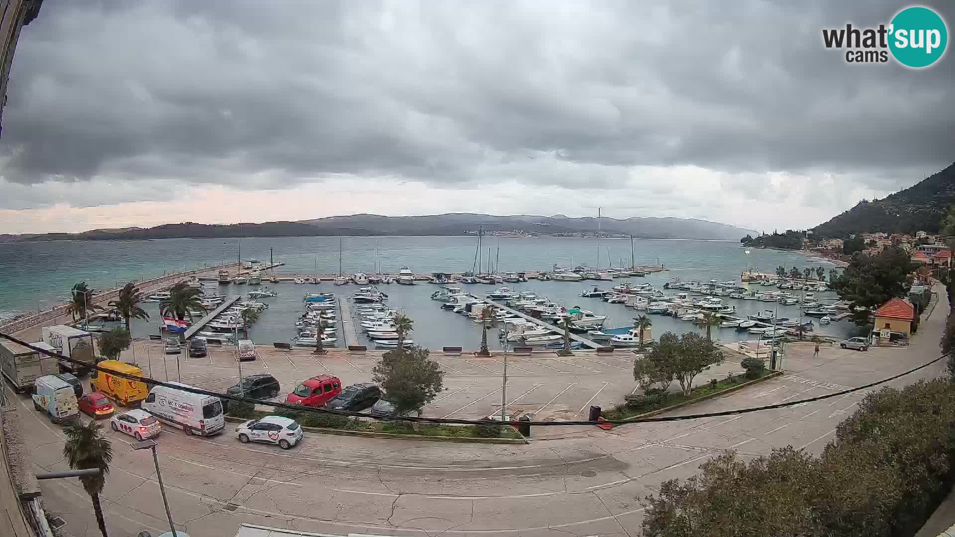 Webcam Orebić Riva – Ferry to Korčula Live