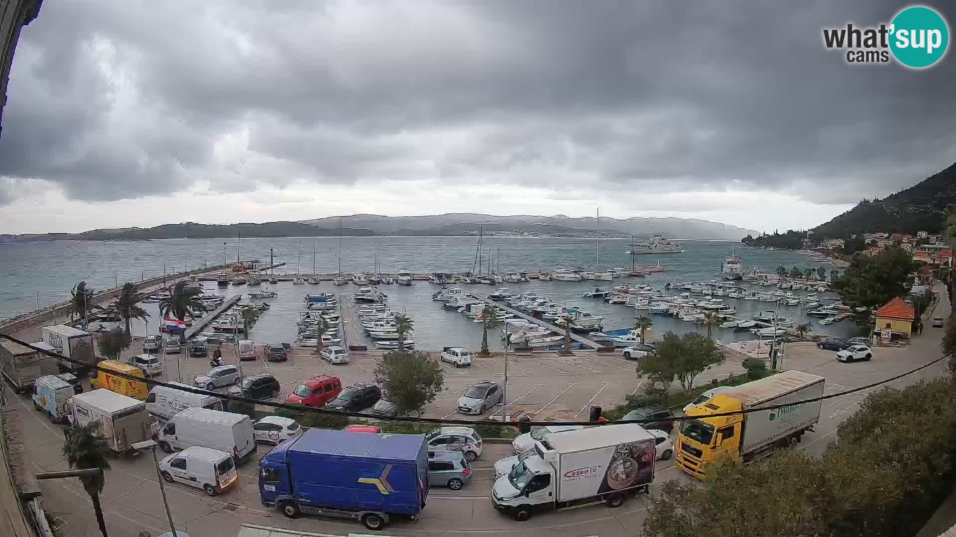 Webcam Orebić Riva – Ferry vers Korčula en direct