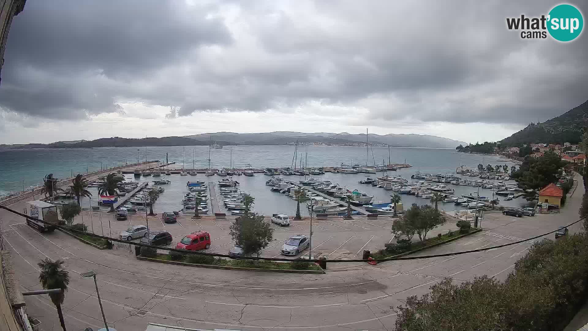 Webcam Orebić Uferpromenade – Fähre nach Korčula Live