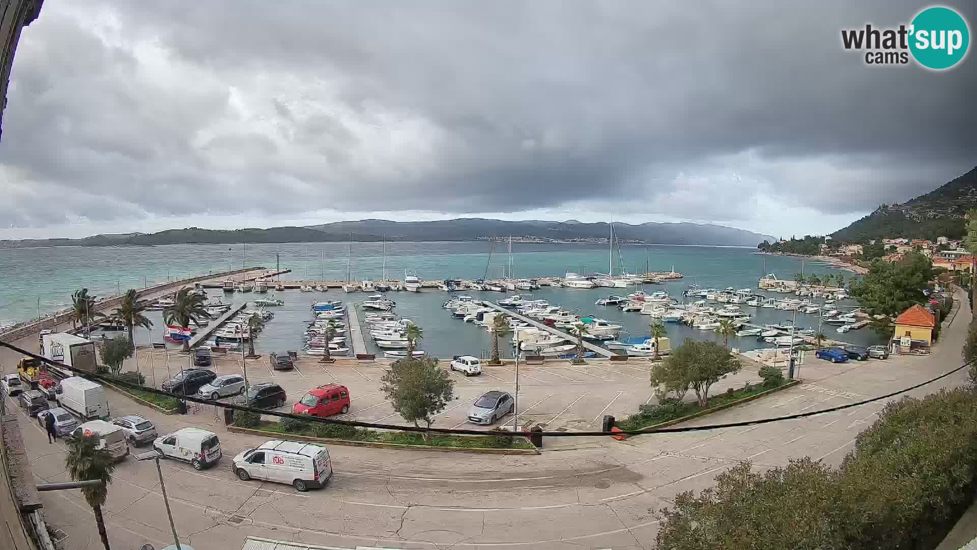 Webcam Orebić Riva – Ferry to Korčula Live