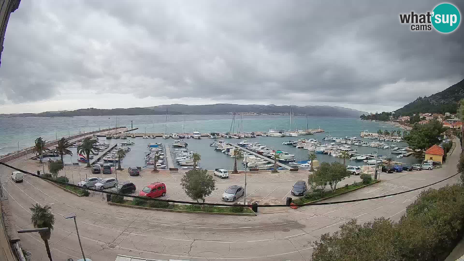 Webcam Orebić Riva – Ferry a Korčula en vivo