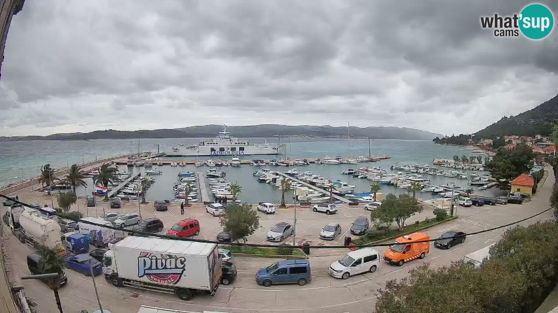 Webcam Orebić Uferpromenade – Fähre nach Korčula Live