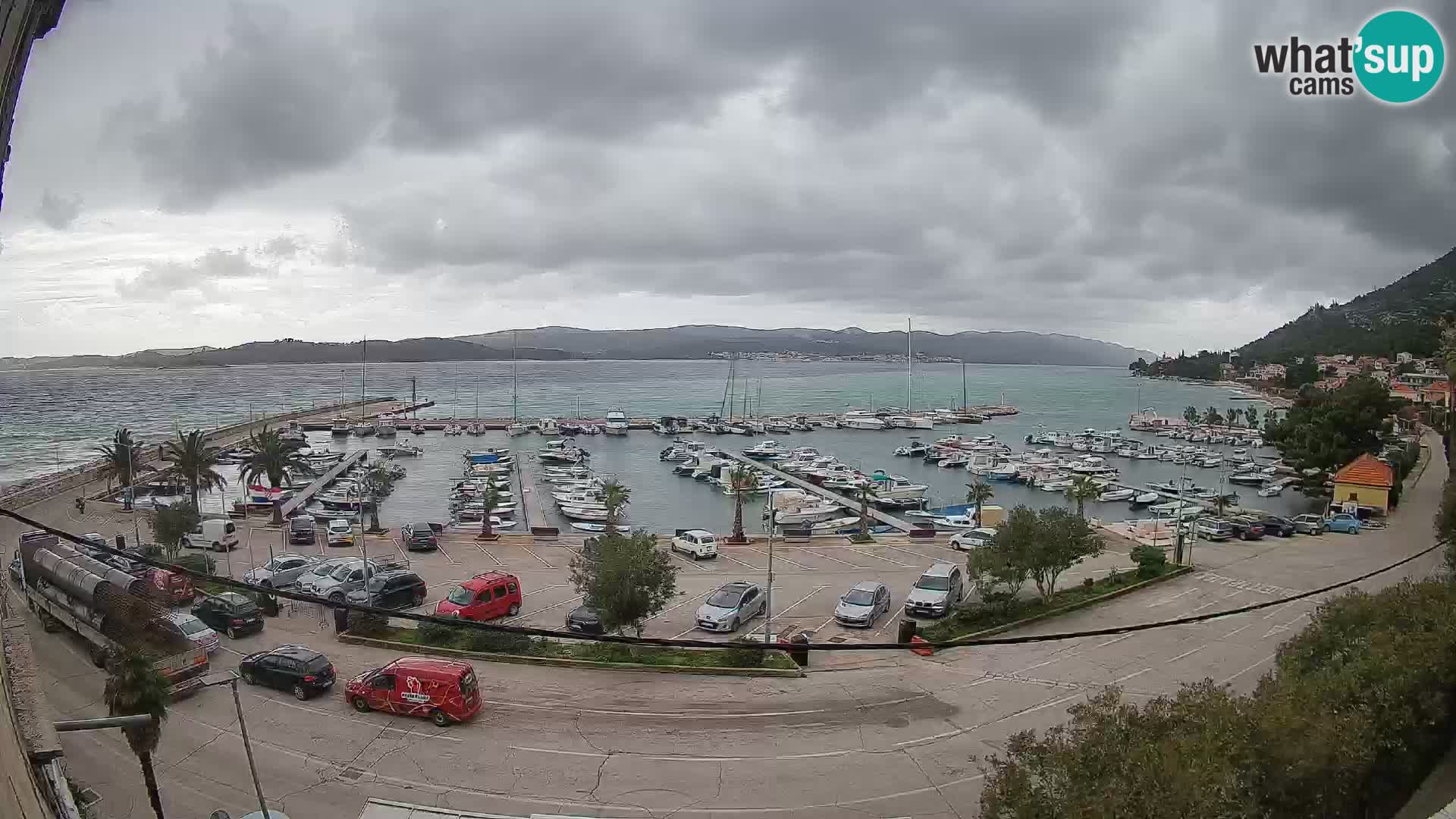 Webcam Orebić Riva – Ferry a Korčula en vivo